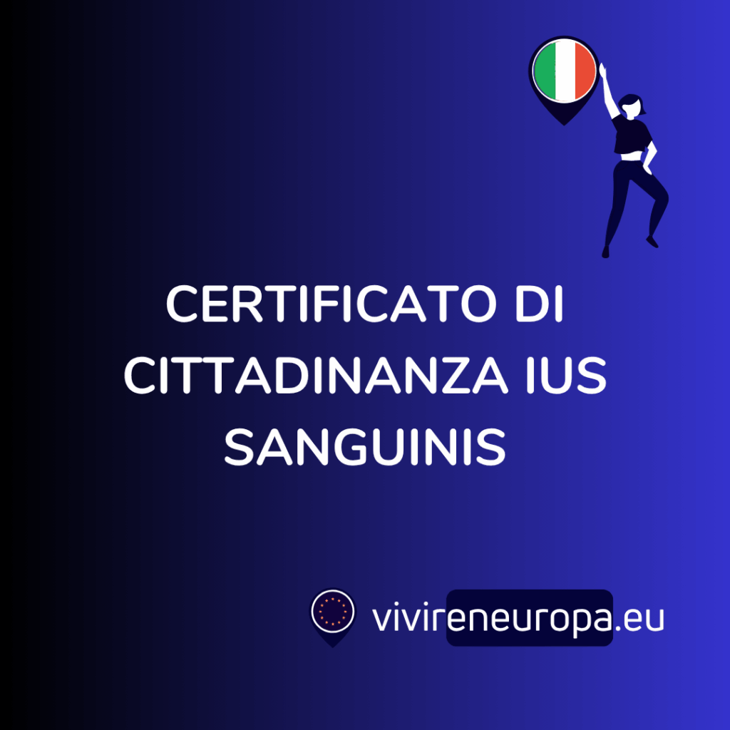 CERTIFICATO DI CITTADINANZA IUS SANGUINIS